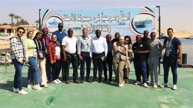 جولة تفقدية لوفد كاف في قناة السويس على هامش بطولة أمم أفريقيا