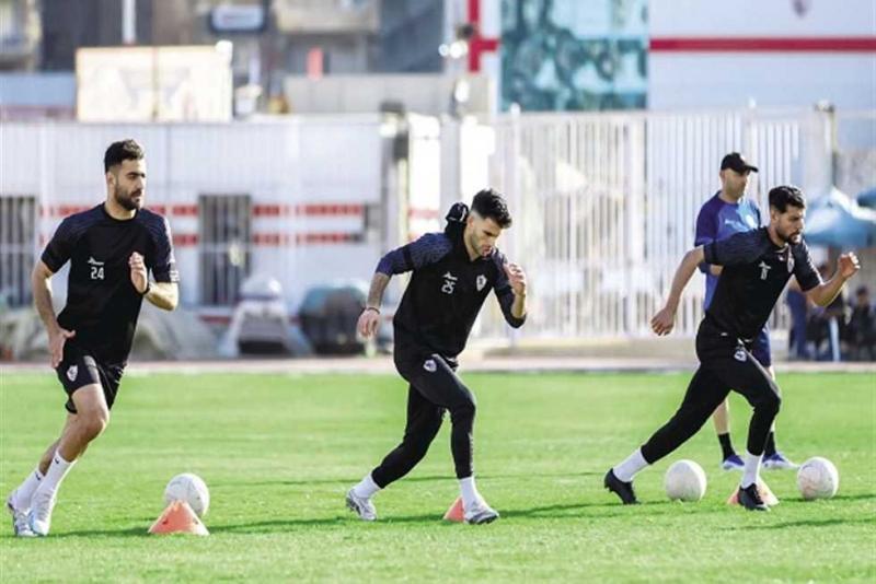 الزمالك يواصل تدريباته استعدادا للبنك الأهلي