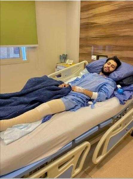 شادي رضوان لاعب الأهلي يجري جراحة الصليبي بنجاح