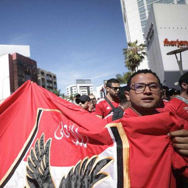 جماهير الأهلي تتحرك إلى ملعب محمد الخامس
