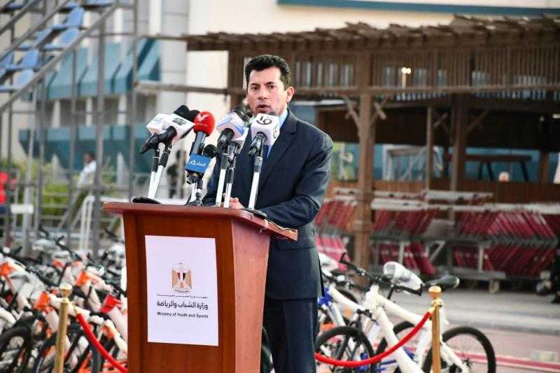 وزير الرياضة يطلق المرحلة الرابعة من مبادرة ”دراجتك.. صحتك” ويُعلن عن فتح رابط التسجيل