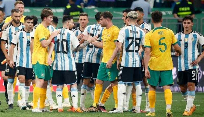 الأرجنتين تجتاز أستراليا وديا بثنائية