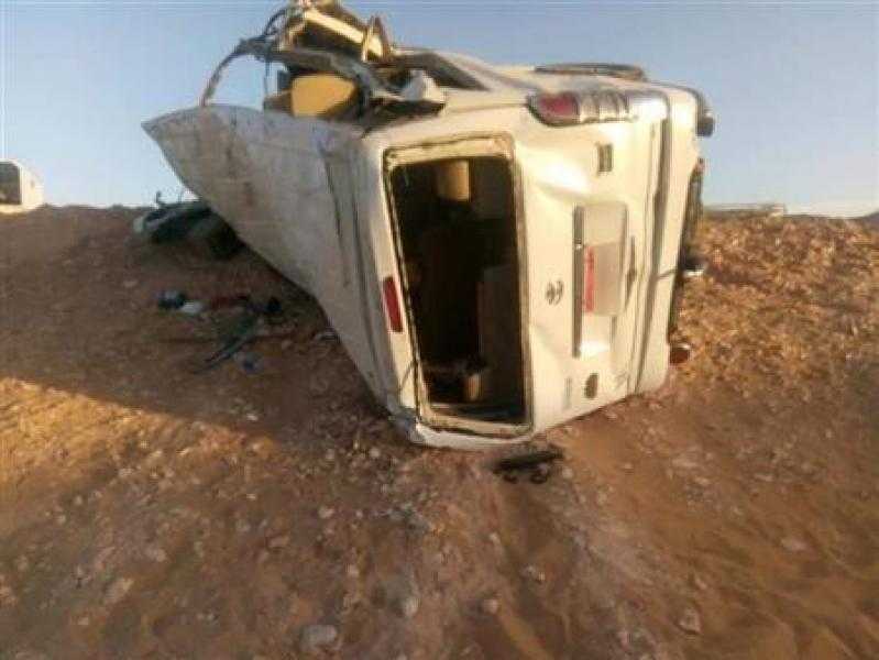 الاستعلام عن الحالة الصحية لـ8 أشخاص أصيبوا في انقلاب ميكروباص ببدر