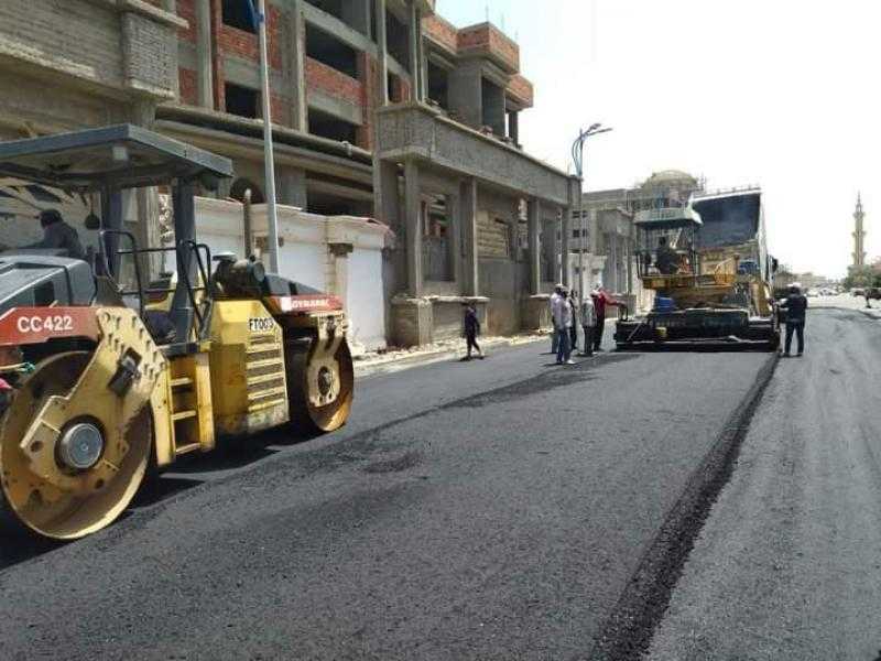 رصف ​4 شوارع ​رئيسية في حي ​ا​لعجمي بالإسكندرية