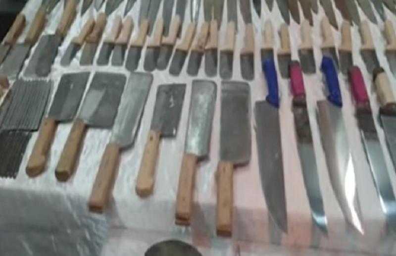 الأمن يضبط 238 قطعة سلاح أبيض بمختلف المحافظات خلال 24 ساعة