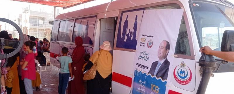 تنظيم قافلة سكانية إلى قرية الدرملي في محافظة البحيرة