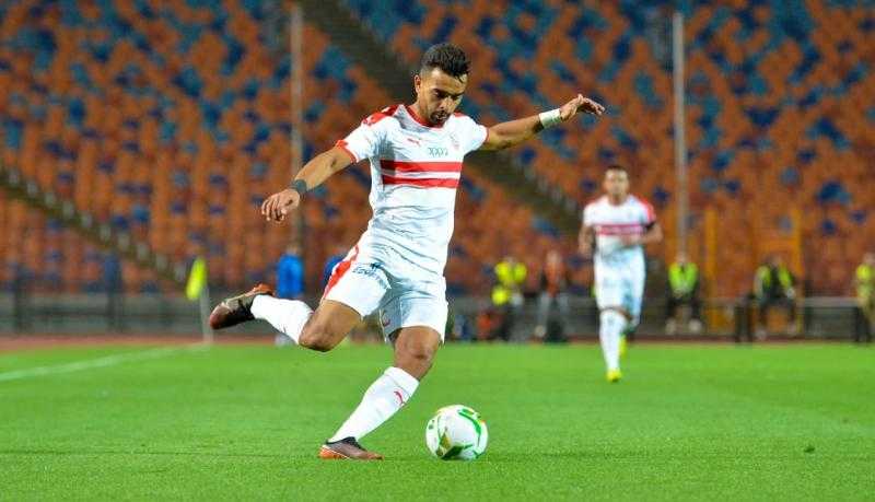 أوباما يسجل هدفا للزمالك في شباك المقاولين في الدقيقة 83 من المياراة