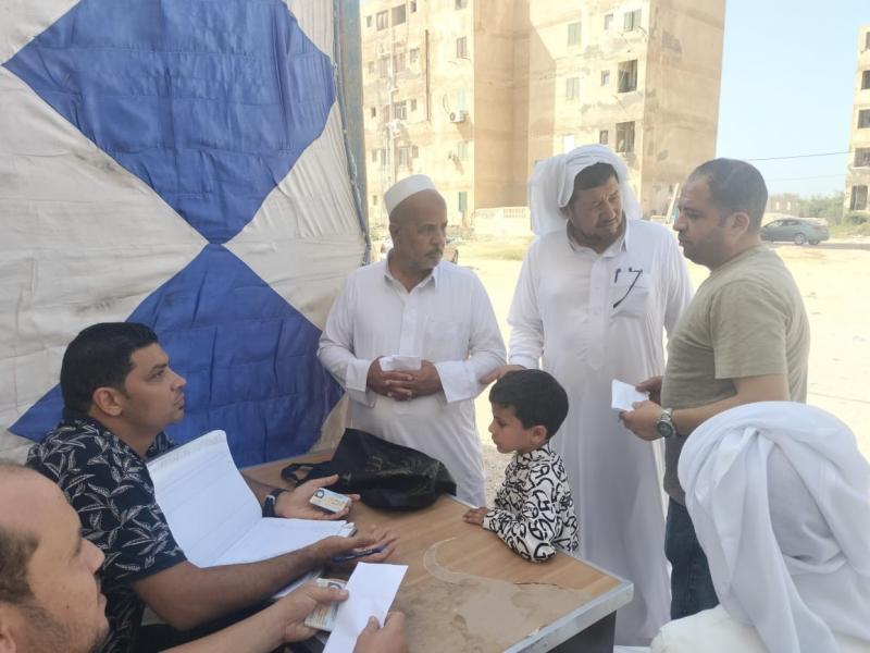 توافد المواطنين على مكاتب الشهر العقاري بمطروح لتحرير توكيلات دعم الرئيس السيسي