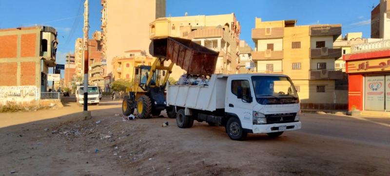 تحسين مستوى النظافة والتجميل والإنارة في بيلا بكفر الشيخ