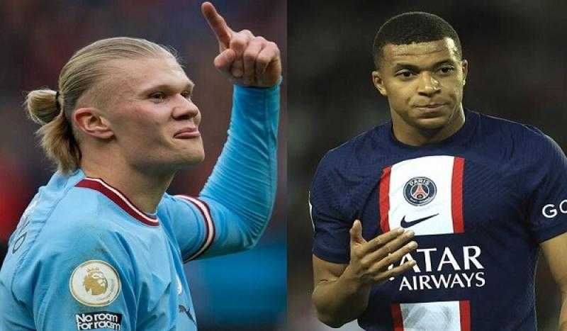 هالاند يحطم رقم مبابي الاستثنائي بدوري الأبطال