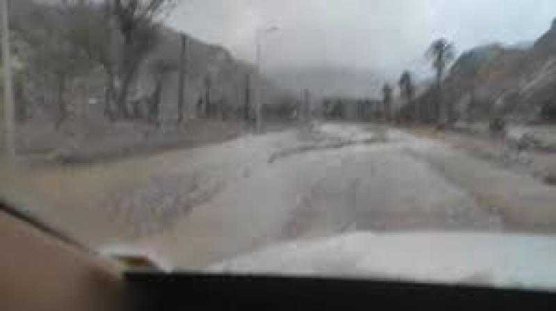 إغلاق طريق (شرم الشيخ / دهب) في المسافة من كم 16 حتى كم 35 من دهب بسبب السيول