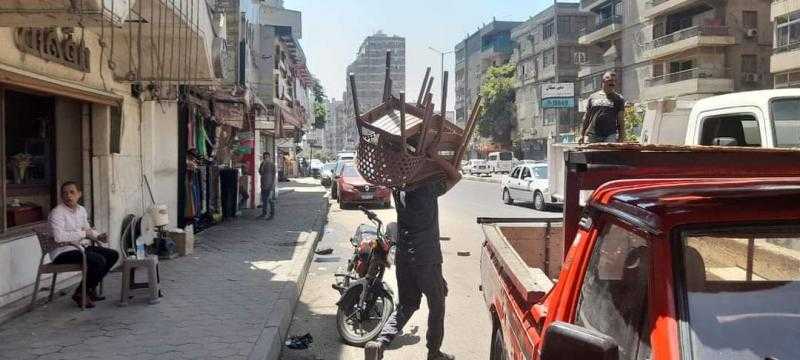 إزالة 127 إشغال طريق في مركز أبو حمص بمحافظة البحيرة