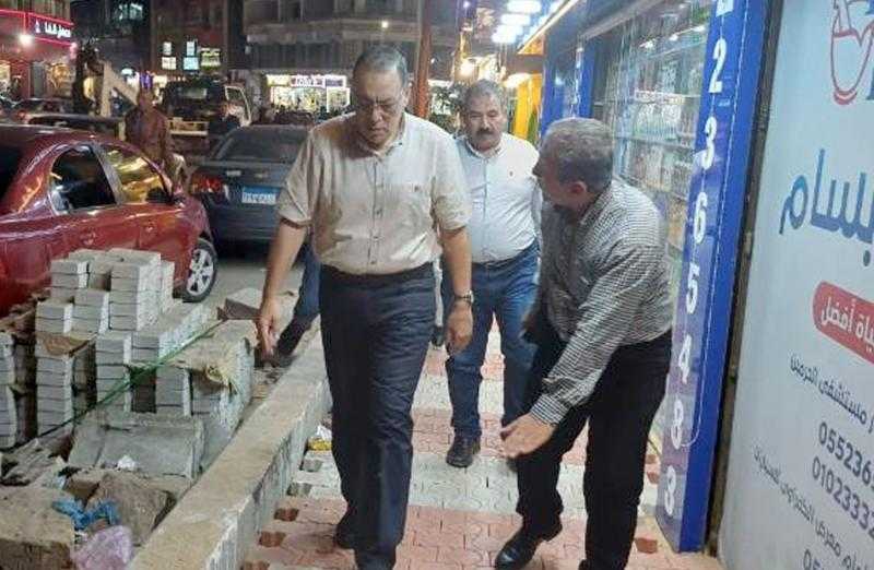 محافظ الشرقية يتفقد تنفيذ خطة التطوير في عدد من شوارع الزقازيق
