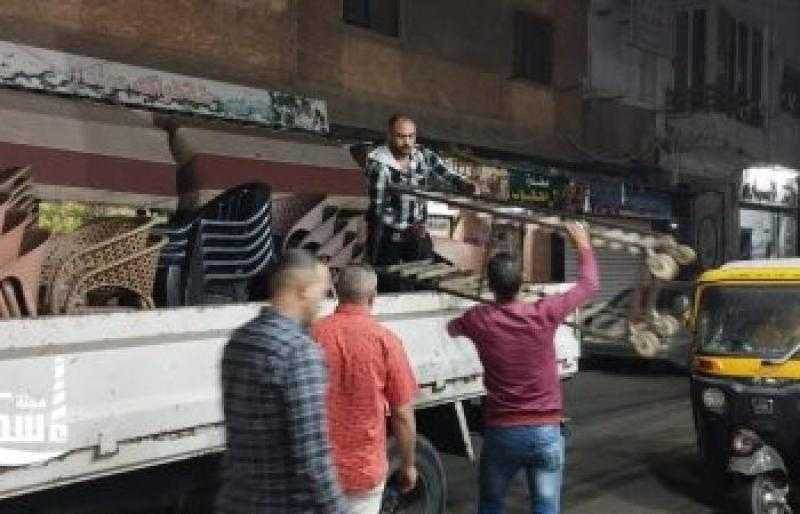 حملة لرفع الإشغالات والتعديات من مختلف شوارع وميادين حي المنتزه بالأسكندرية