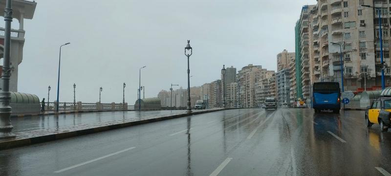 أمطار وعواصف.. تعرف على حالة الطقس بالإسكندرية اليوم