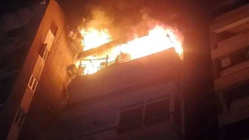 السيطرة على حريق منزل في منشأة القناطر دون إصابات