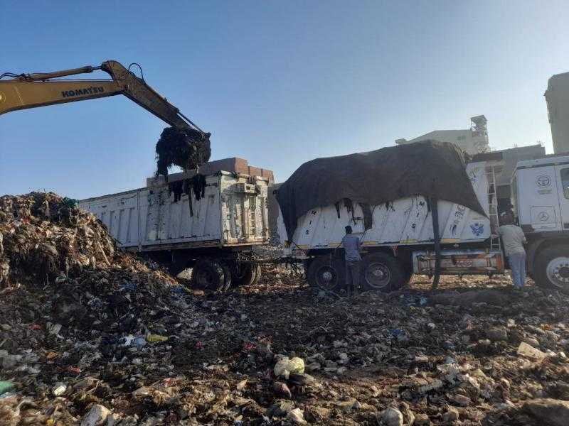 التخلص من 3818 طن قمامة في محافظة الغربية