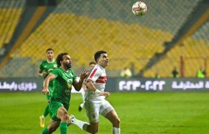 نهاية الشوط الأول بتقدم المصري على الزمالك بهدف دون رد