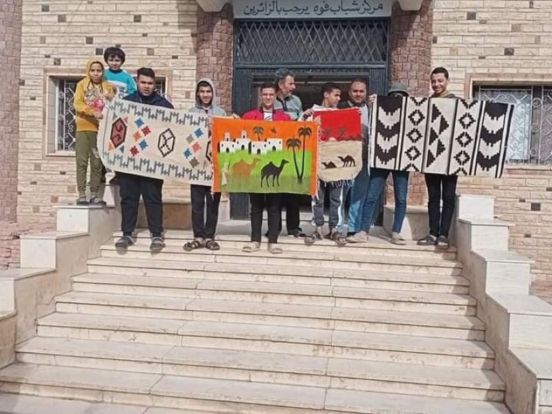 شباب كفر الشيخ تختتم برنامج ”علمنى حرفة” لتدريب الشباب على تصنيع الكليم بفوه.. صور