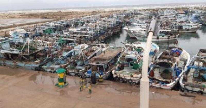 استمرار حالة الصيد وسط هطول الأمطار في كفر الشيخ
