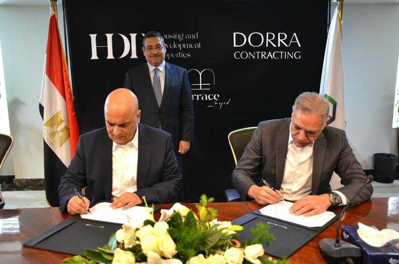 شركة التعمير والإسكان للاستثمار العقاري HDP توقع عقد مقاولات مع الشركة الهندسية للإنشاء والتعمير CRC-DORRA
