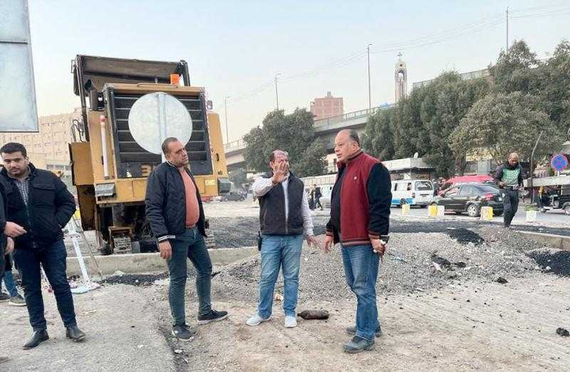 رئيس حي مصر القديمة يشرف على تطوير منطقة أثر النبي