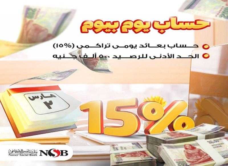 تفاصيل «حساب يوم بيوم» الجديد من بنك ناصر الاجتماعي