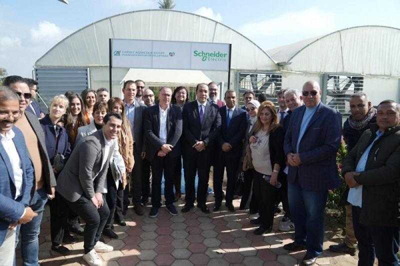 مؤسسة كريدي أجريكول مصر للتنمية وشنايدر إلكتريك يفتتحان مشروعات التنمية المستدامة بقرى محافظة المنوفية