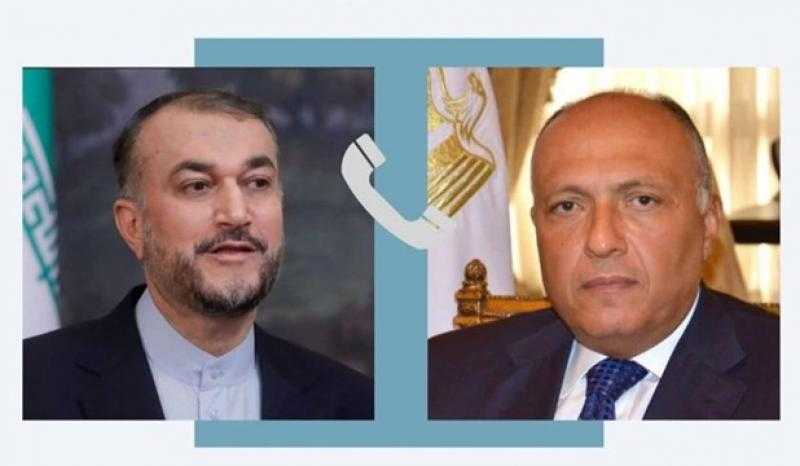 وزير الخارجية ونظيره الإيراني يناقشان تطورات الوضع بغزة هاتفيا