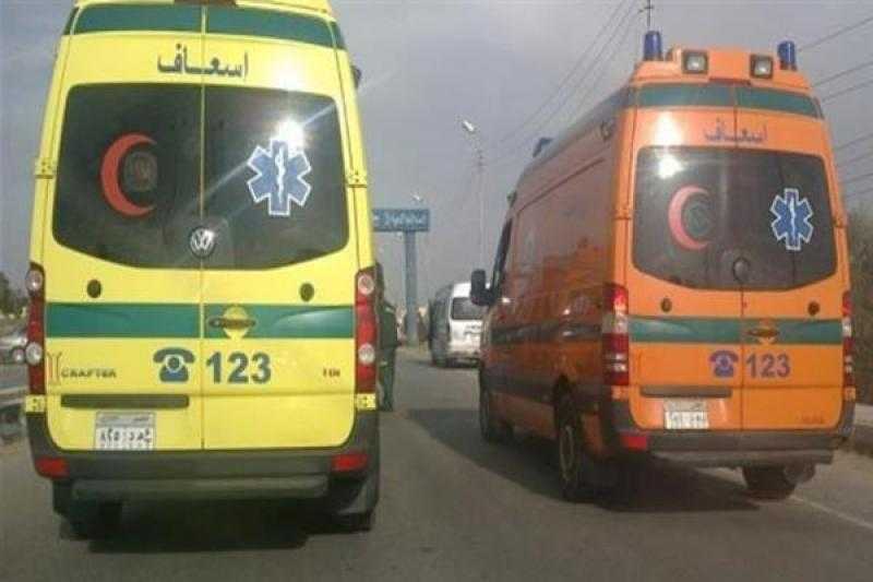 إصابة 5 أشخاص في حادث تصادم ميني باص بجرار زراعي في ميت غمر