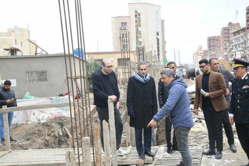 محافظ الغربية يتابع أعمال إنشاء مستشفى طنطا الجديد في سبرباي