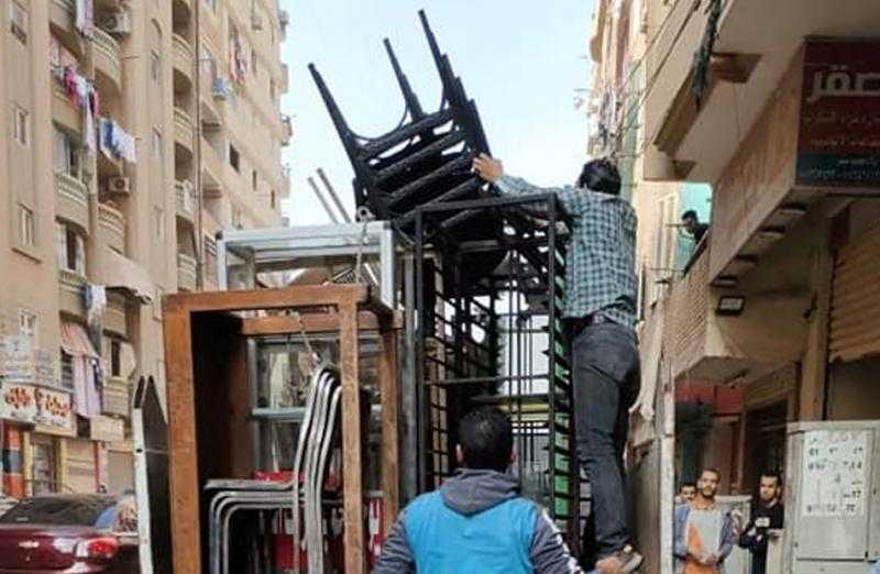 إزالة 93 إشغال طريق في مركز الدلنجات بمحافظة البحيرة