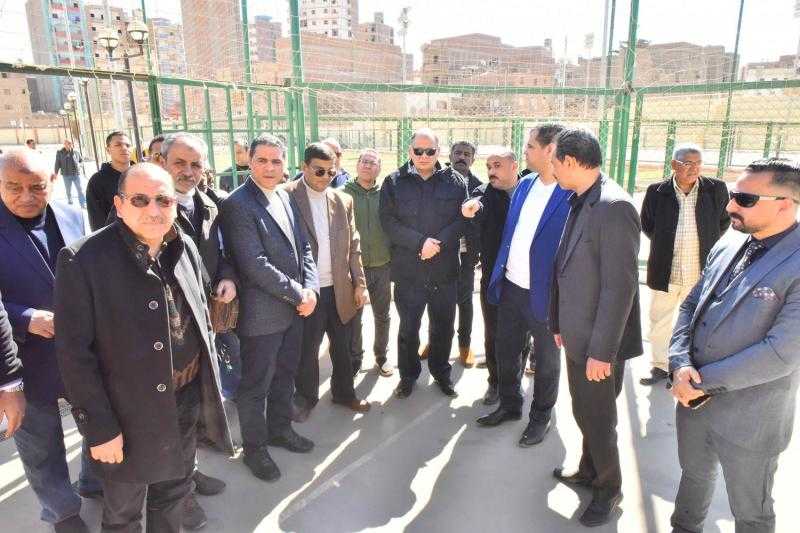 محافظ أسيوط يتفقد الأعمال الجارية بمشروع مركز شباب منفلوط للوقوف على معدلات التنفيذ