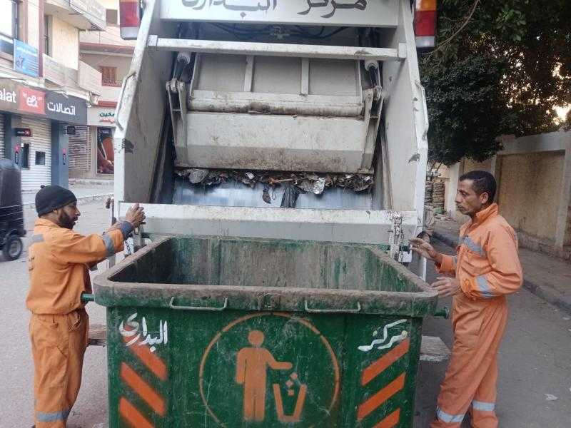 رفع 600 طن مخلفات وتمهيد طرق خلال حملات نظافة بـ3 مراكز بأسيوط