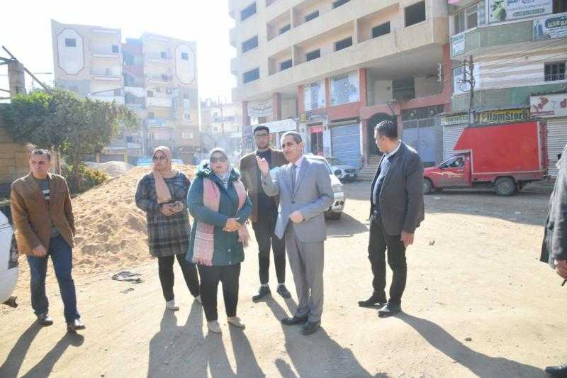 محافظ الغربية يتفقد أعمال الرصف والتطوير والنظافة بمركز السنطة
