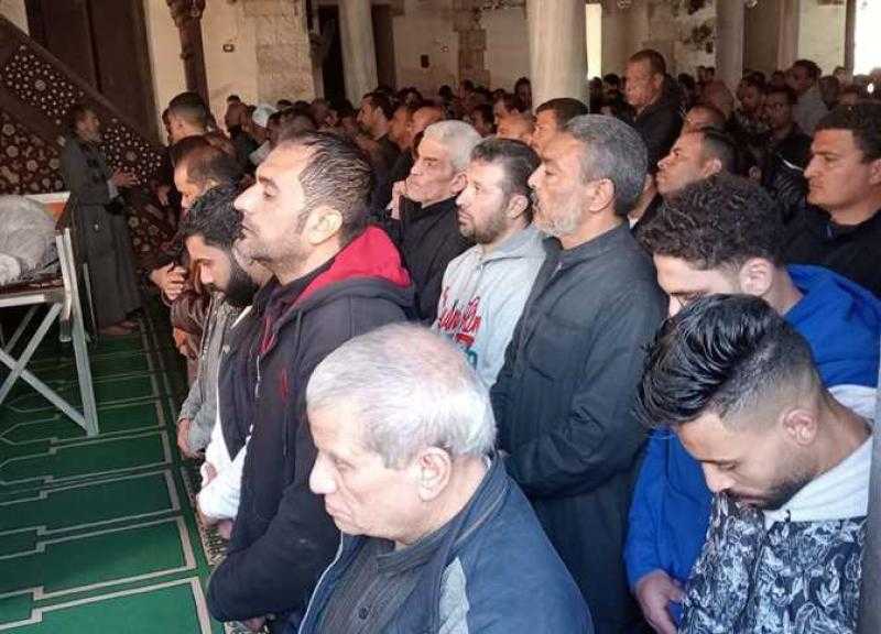 تشييع جنازة شقيق سيد معوض بالفيوم