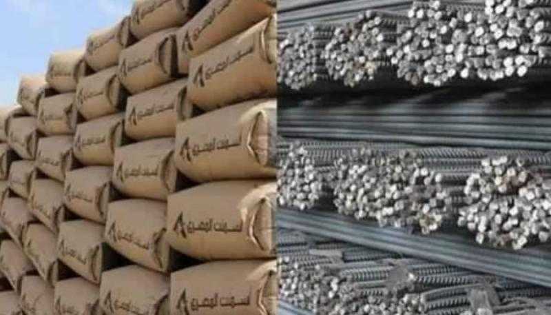أسعار الحديد والأسمنت بالمصانع المحلية اليوم