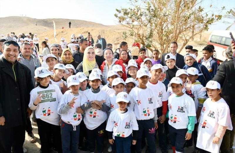 وزيرة البيئة: جميع تبرعات وإيرادات «ماراثون الجري» سيتم تخصيصها لصالح أهالينا في غزة |صور