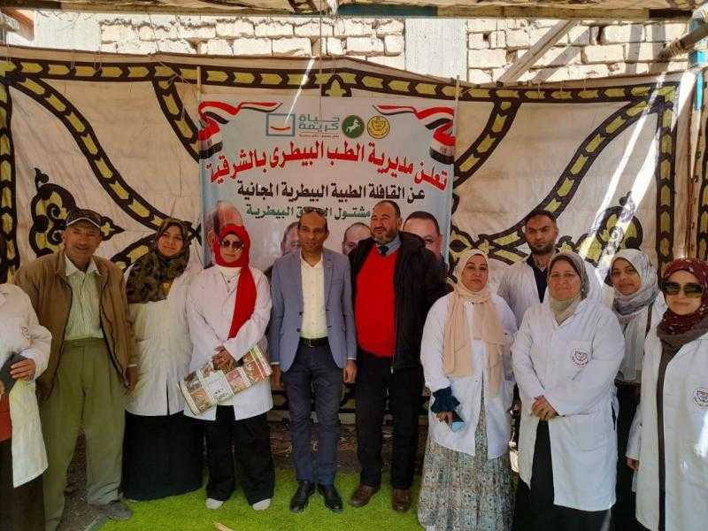 ”بيطري الشرقية” ينظم قافلة طبية مجانية بقرية السعيدية في مشتول السوق