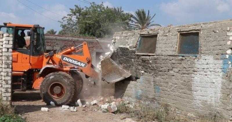 14 قرار إزالة على أملاك الدولة والزراعات في قلين بكفر الشيخ