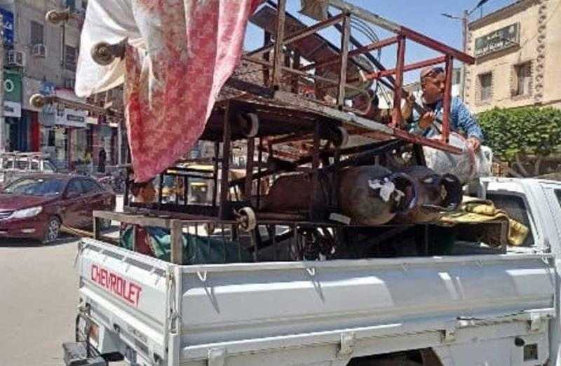 إزالة 124 إشغال طريق في مركز الدلنجات بالبحيرة