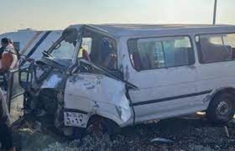 إصابة 6 أشخاص في حادث انقلاب ميكروباص على طريق أجا بالدقهلية