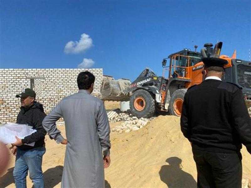 إزالة 8 تعديات على أملاك الدولة في شبراخيت والدلنجات بمحافظة البحيرة
