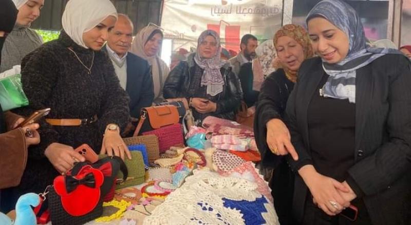 انطلاق معرض التضامن الاجتماعي الرابع للأسر المنتجة ومنتجات الطلاب بجامعة حلوان