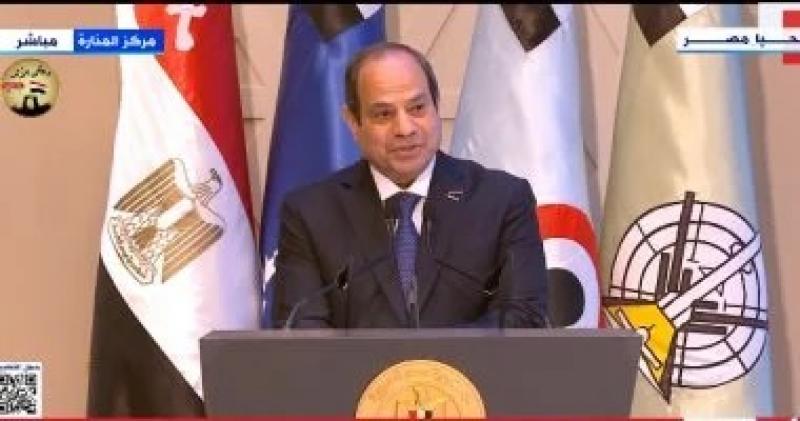 السيسى: مصر جابهت فكرا منحرفا استباح مستقبلنا