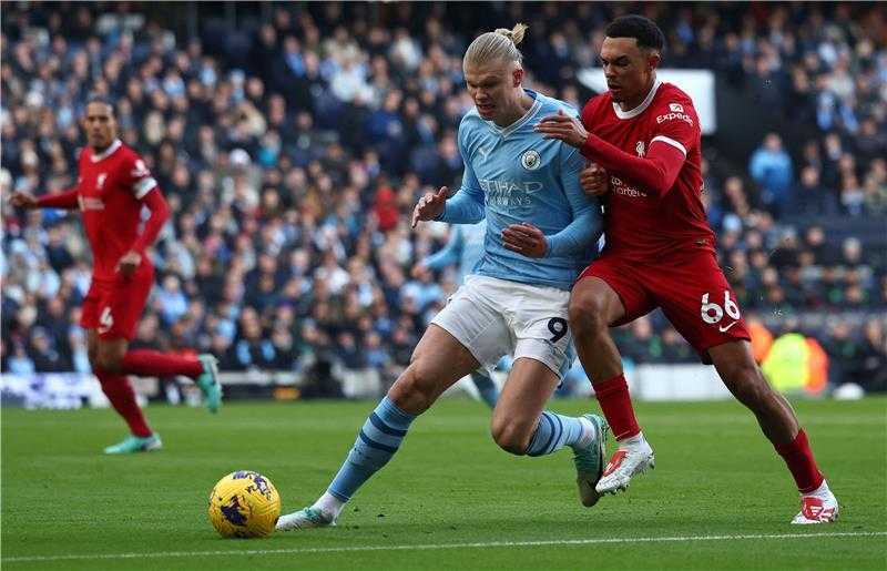 ليفربول يتعادل مع مانشستر سيتي في الدوري الإنجليزي