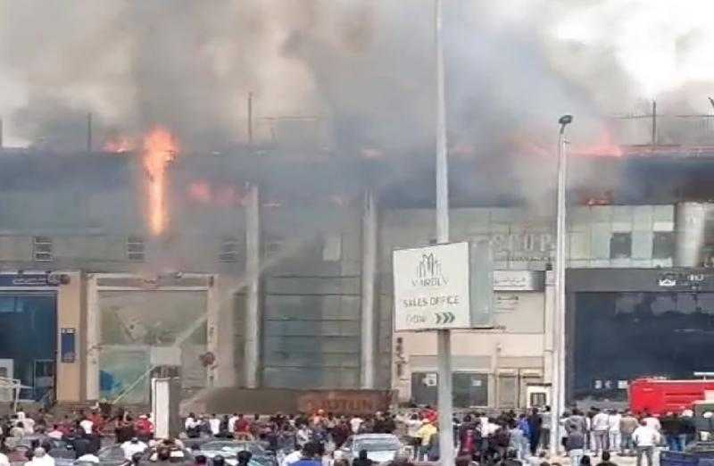 أمن استوديو الأهرام: الحريق اندلع في أحد الأبنية الخشبية وامتد لباقي المكان