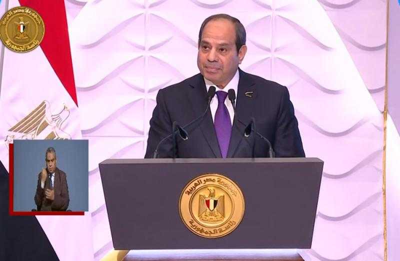 الرئيس السيسي: «إذا ترك الرجل البيت لأي سبب فنحن لن نترك المرأة مهما حدث»
