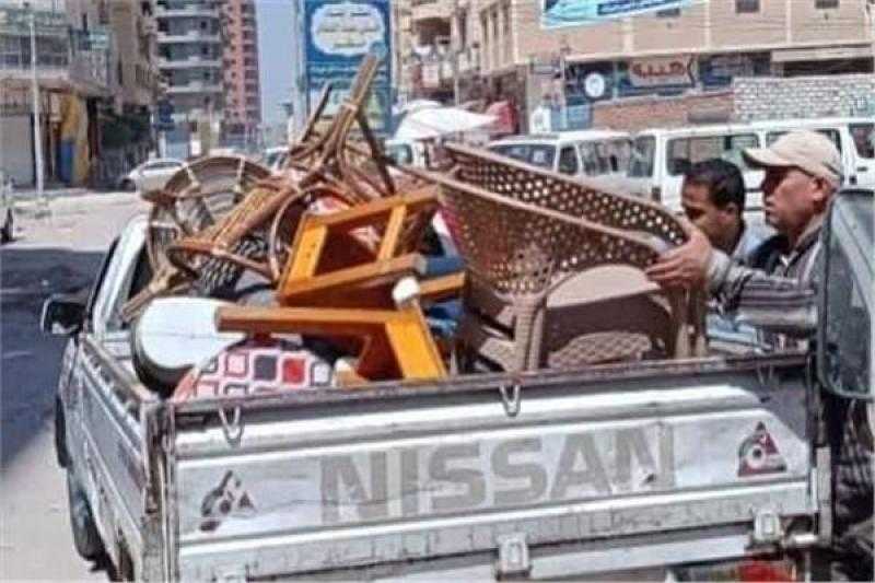 إزالة 168 إشغال طريق في مركز الدلنجات بمحافظة البحيرة