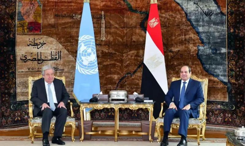 جوتيريش يشيد بحرص مصر على إبقاء منفذ رفح البرى مفتوحا منذ العدوان على غزة